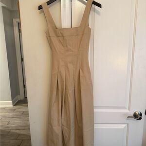 Revolve Tan Sleeveless midi Dress